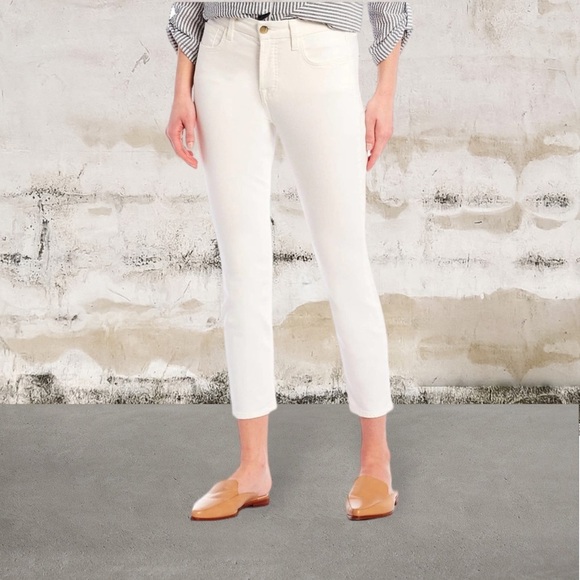 7 For All Mankind Denim - 7 For All Mankind JEN7 Cropped Skinny Jeans New With Tags NWT Size 6 White